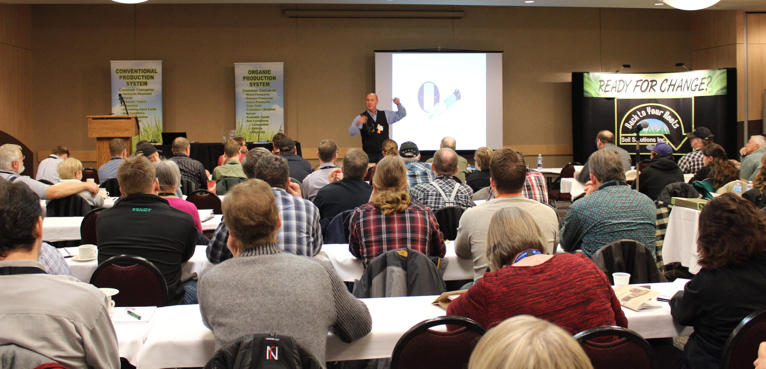 Large group gathering for corporate events in Saskatoon.